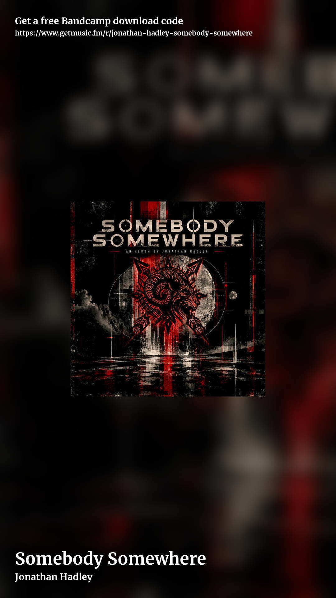 Somebody Somewhere by Jonathan Hadley, story promo share image