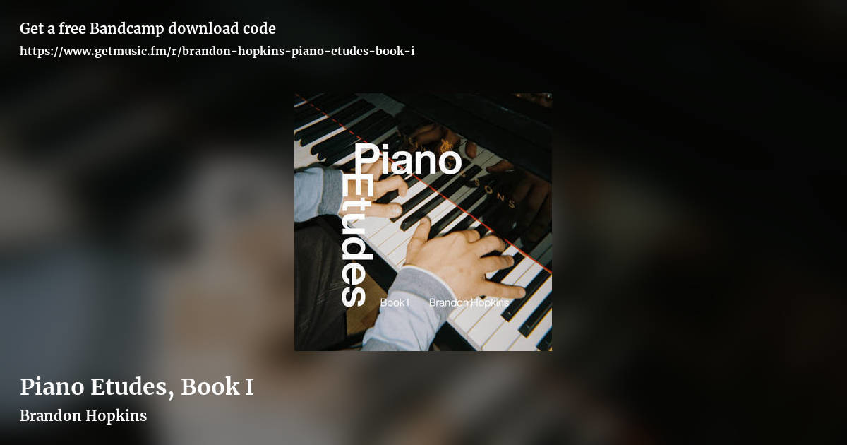 Piano Etudes, Book I by Brandon Hopkins, landscape promo share image