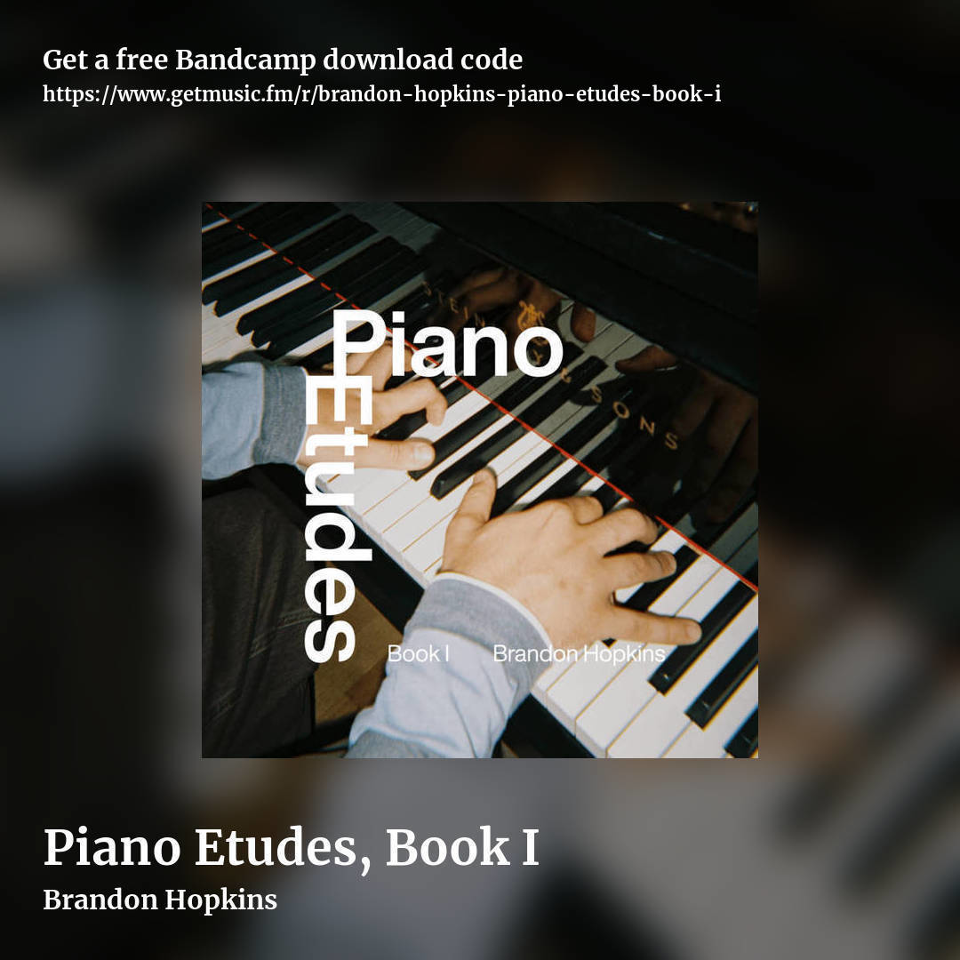 Piano Etudes, Book I by Brandon Hopkins, square promo share image