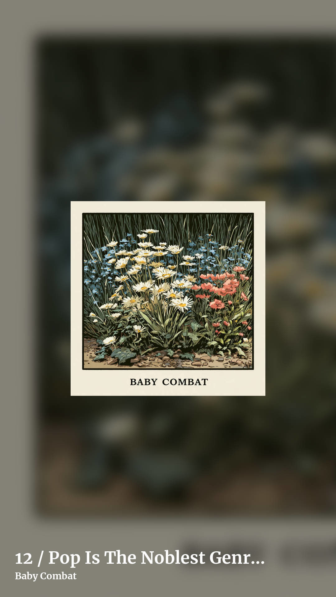 12 / Pop Is The Noblest Genre (2 disc double album) by Baby Combat, story clean share image