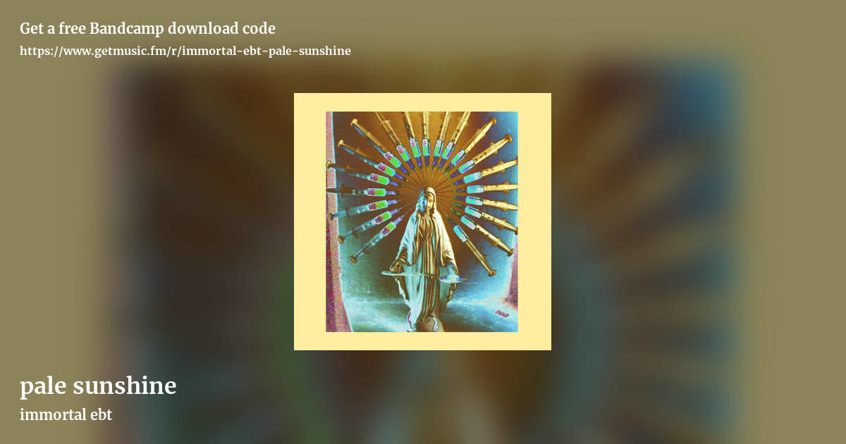 pale sunshine by immortal ebt, landscape promo share image