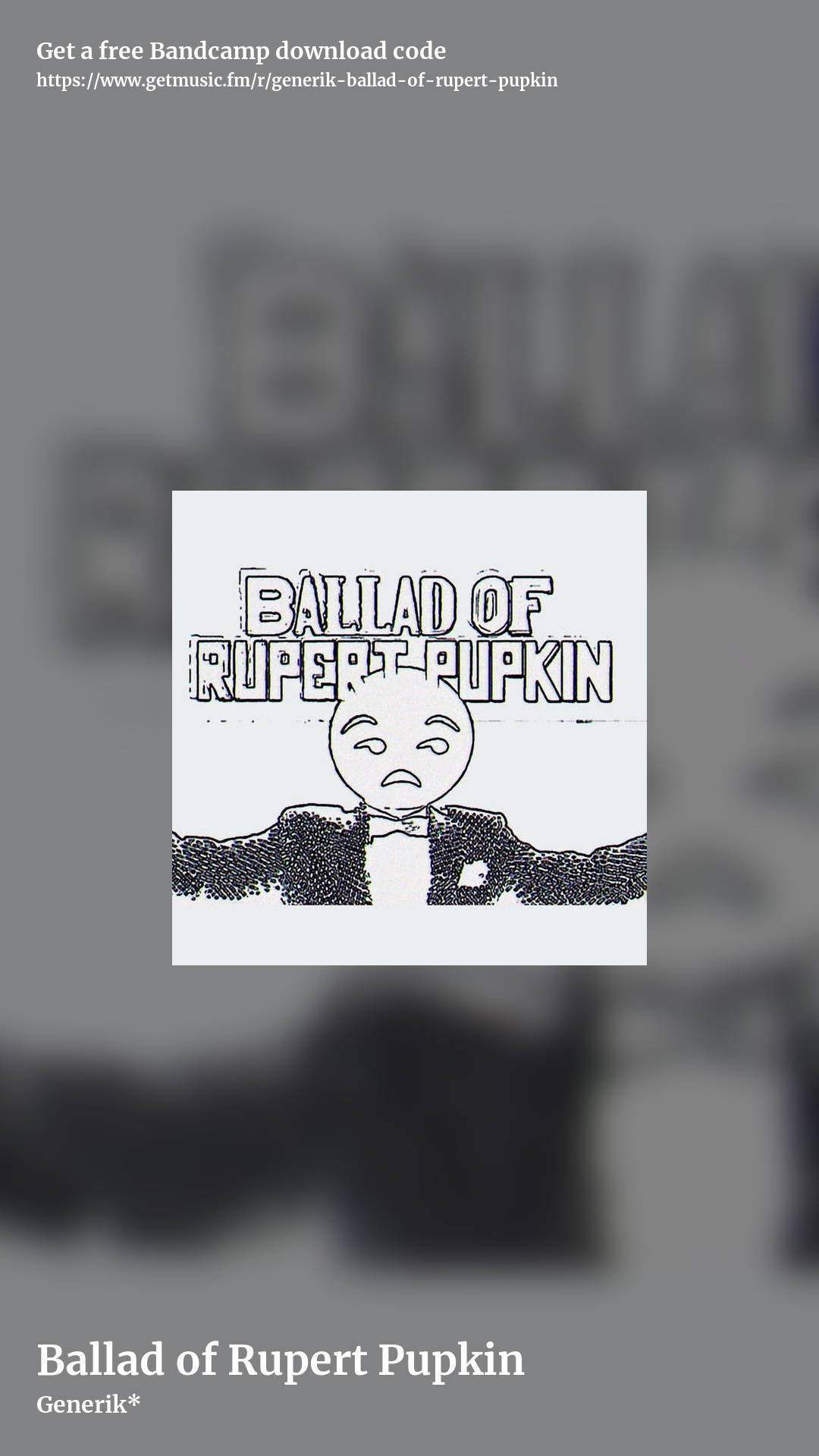 Ballad of Rupert Pupkin by Generik*, story promo share image