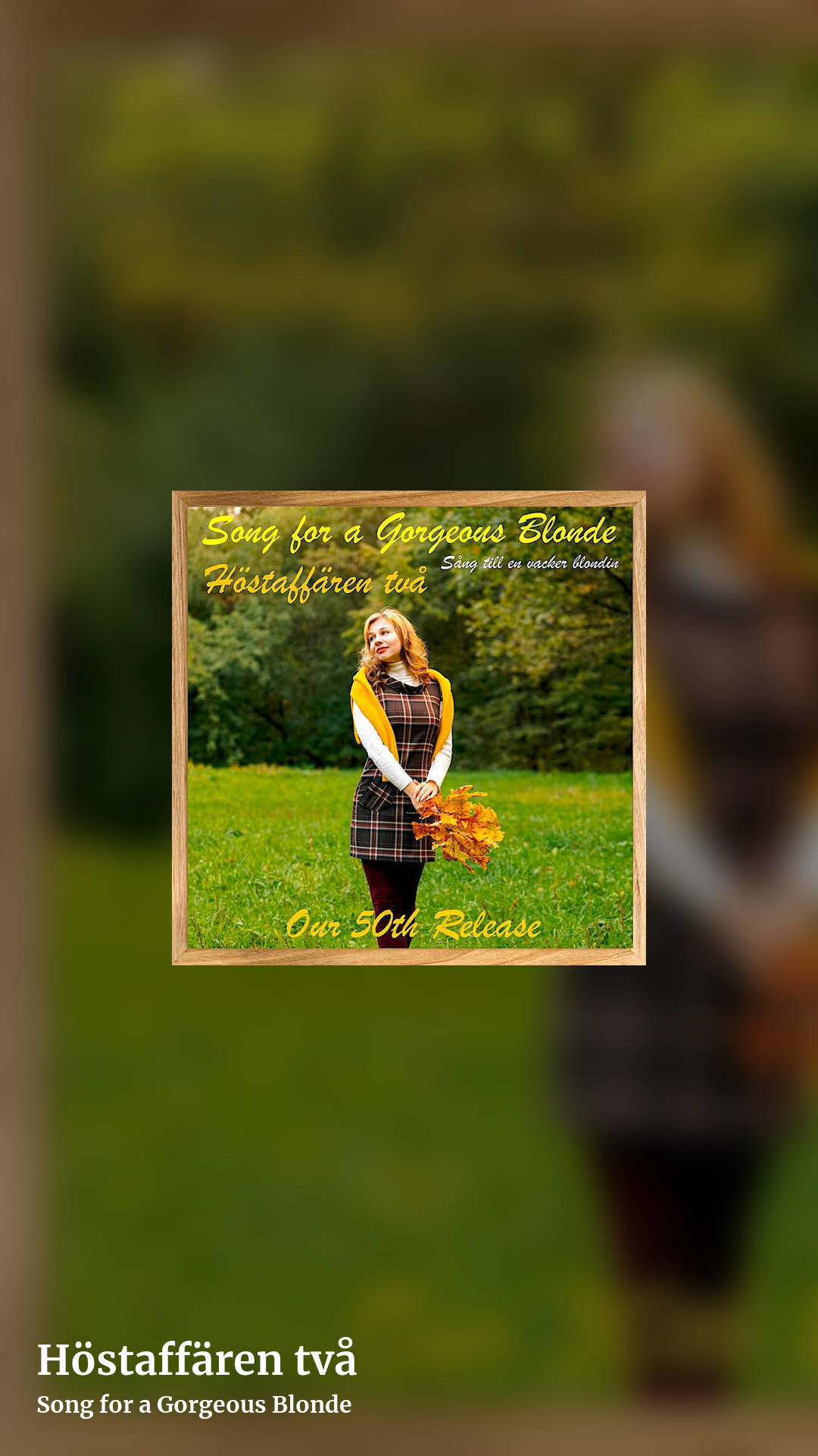 Höstaffären två by Song for a Gorgeous Blonde, story clean share image