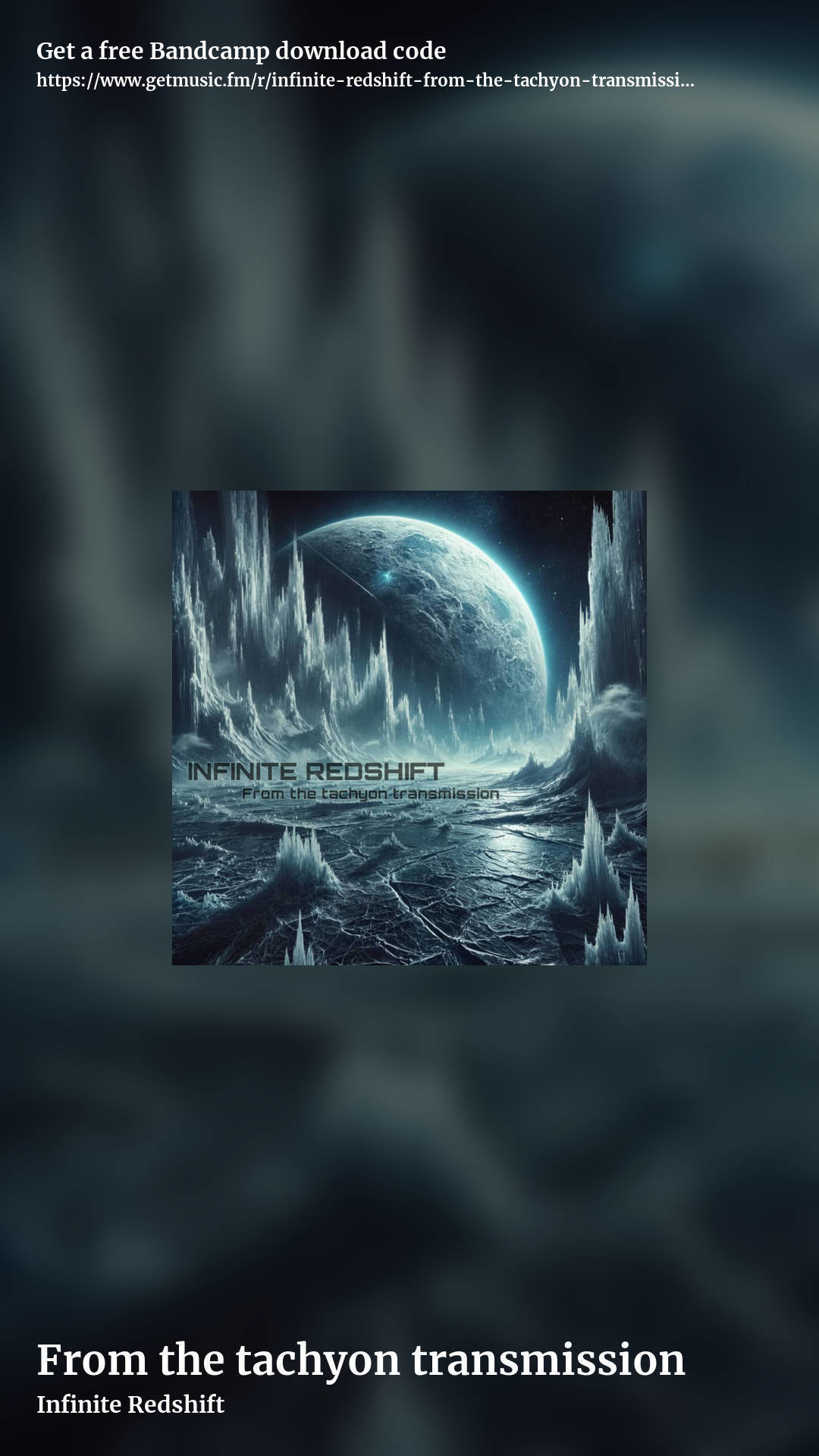 From the tachyon transmission by Infinite Redshift, story promo share image