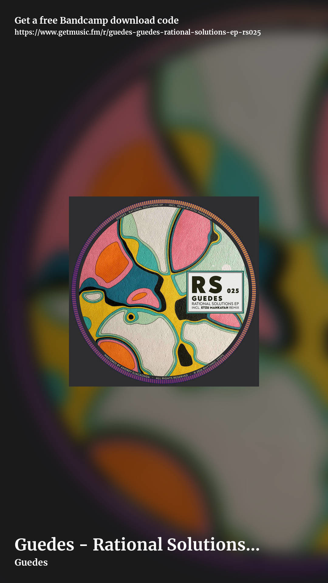 Guedes - Rational Solutions EP [RS025] by Guedes, story promo share image