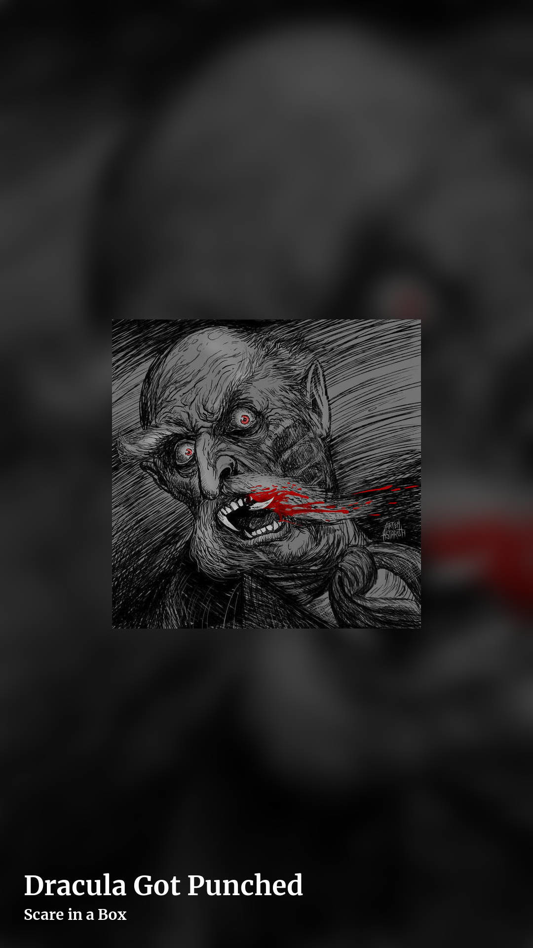 Dracula Got Punched by Scare in a Box, story clean share image