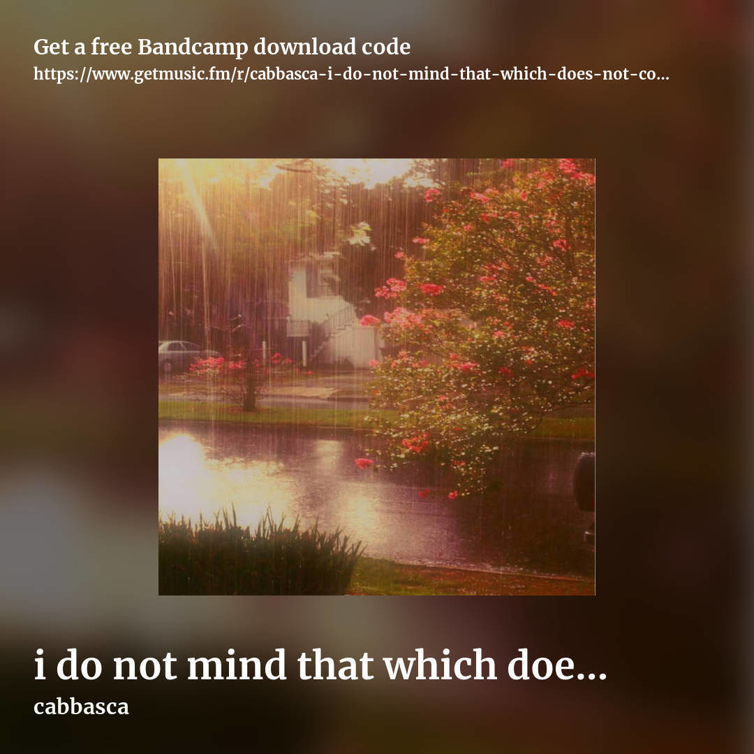 i do not mind that which does not concern me and i will stay as THAT forever by cabbasca, square promo share image