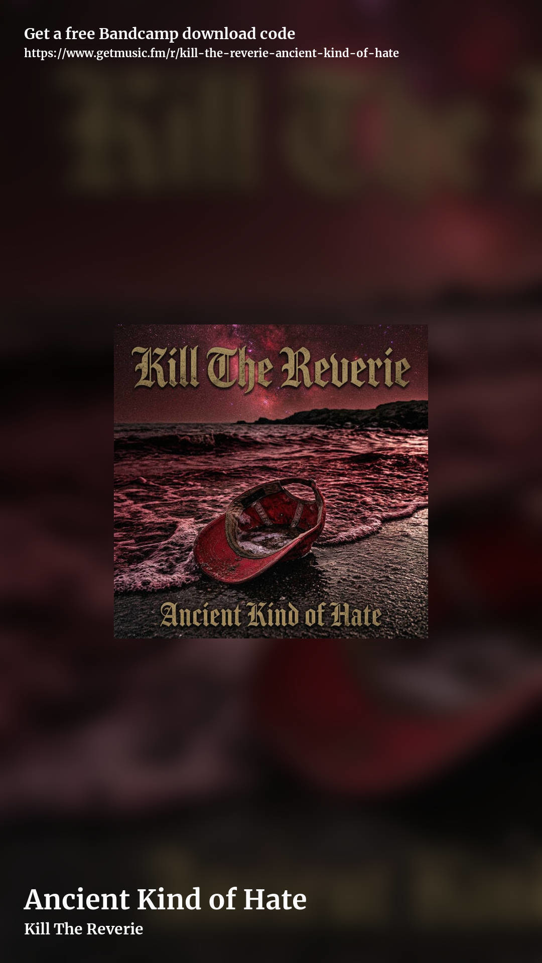 Ancient Kind of Hate by Kill The Reverie, story promo share image
