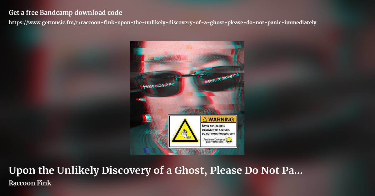 Upon the Unlikely Discovery of a Ghost, Please Do Not Panic (Immediately) by Raccoon Fink, landscape promo share image