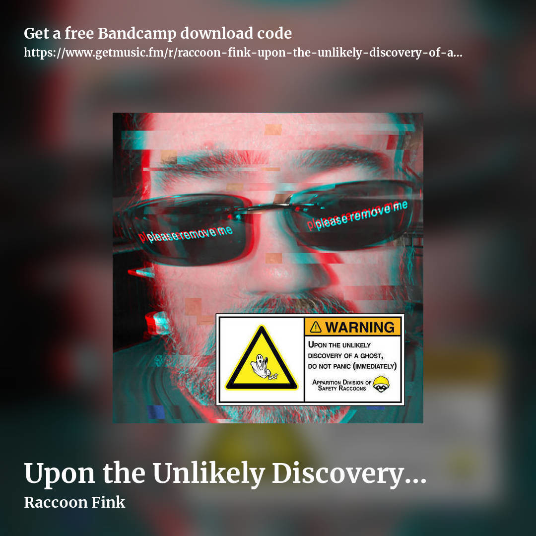 Upon the Unlikely Discovery of a Ghost, Please Do Not Panic (Immediately) by Raccoon Fink, square promo share image