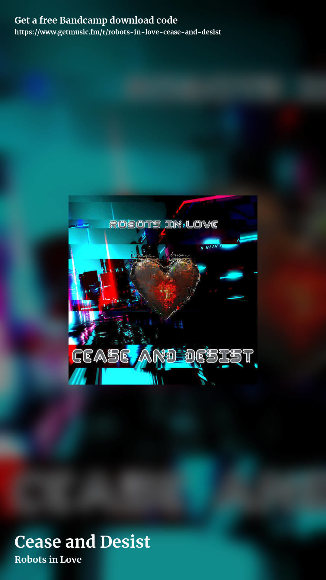 Cease and Desist by Robots in Love, story promo share image