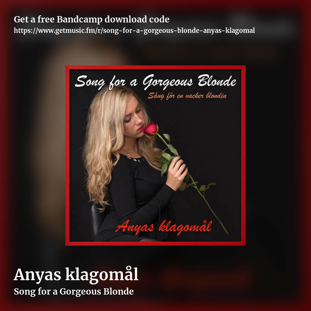 Anyas klagomål by Song for a Gorgeous Blonde, square promo share image