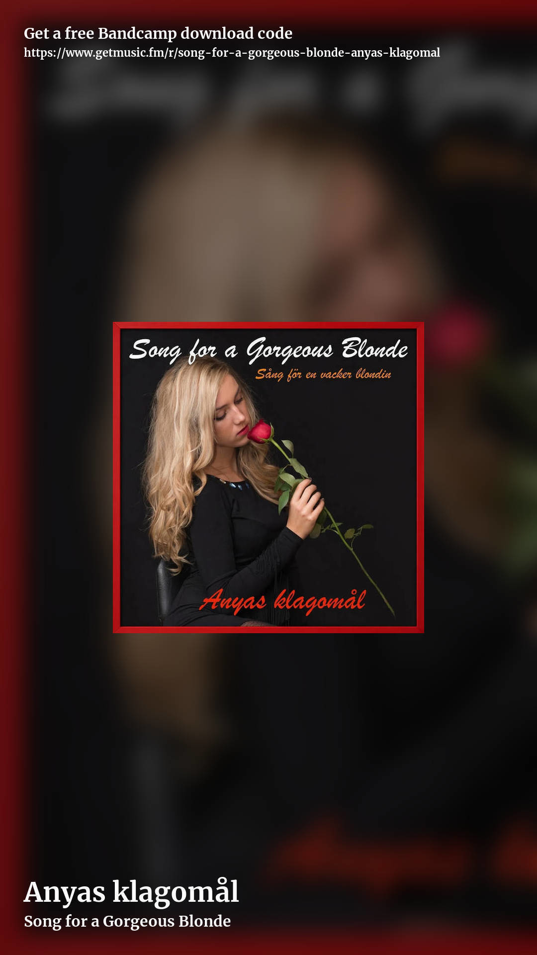 Anyas klagomål by Song for a Gorgeous Blonde, story promo share image