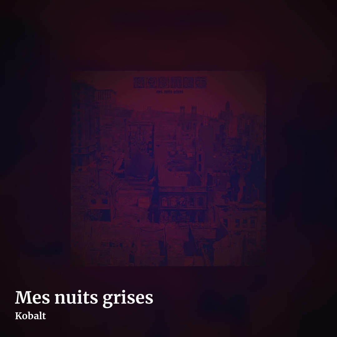 Mes nuits grises by Kobalt, square clean share image