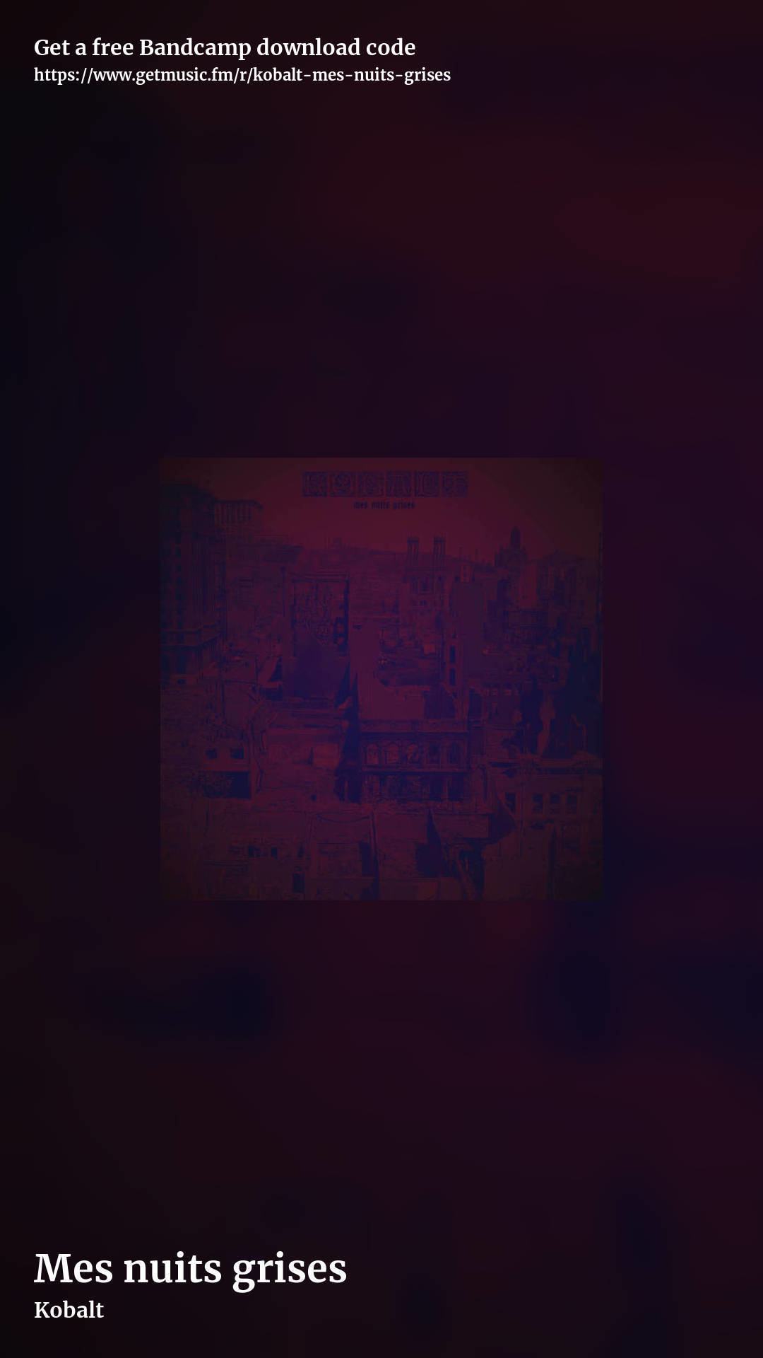 Mes nuits grises by Kobalt, story promo share image