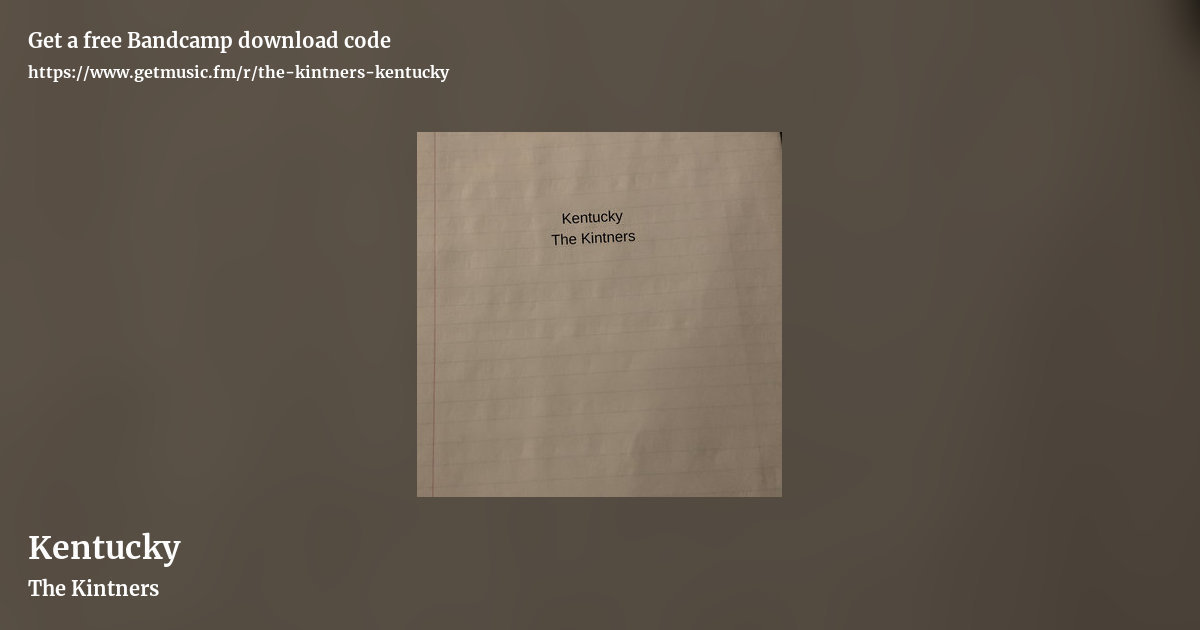 Kentucky by The Kintners, landscape promo share image
