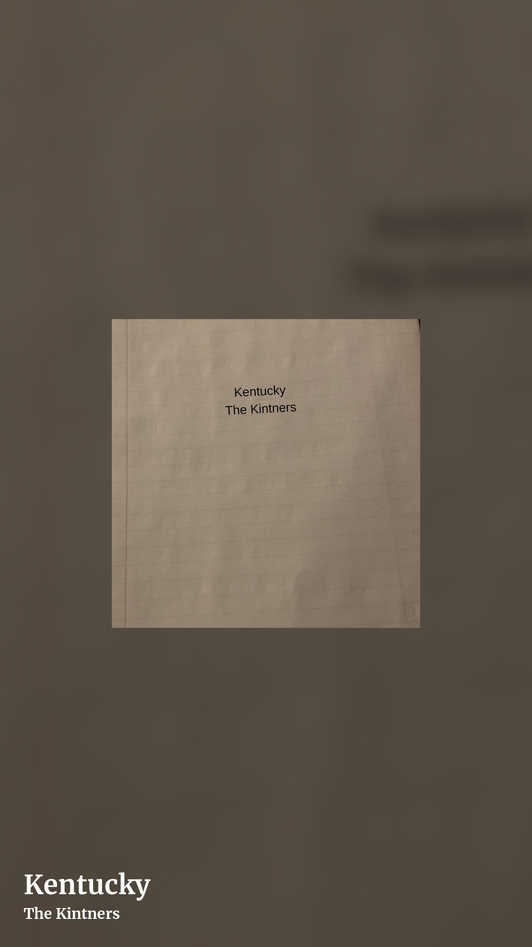 Kentucky by The Kintners, story clean share image