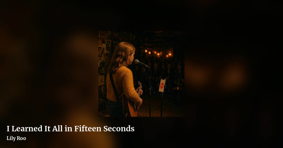 I Learned It All in Fifteen Seconds by Lily Roo, landscape clean share image
