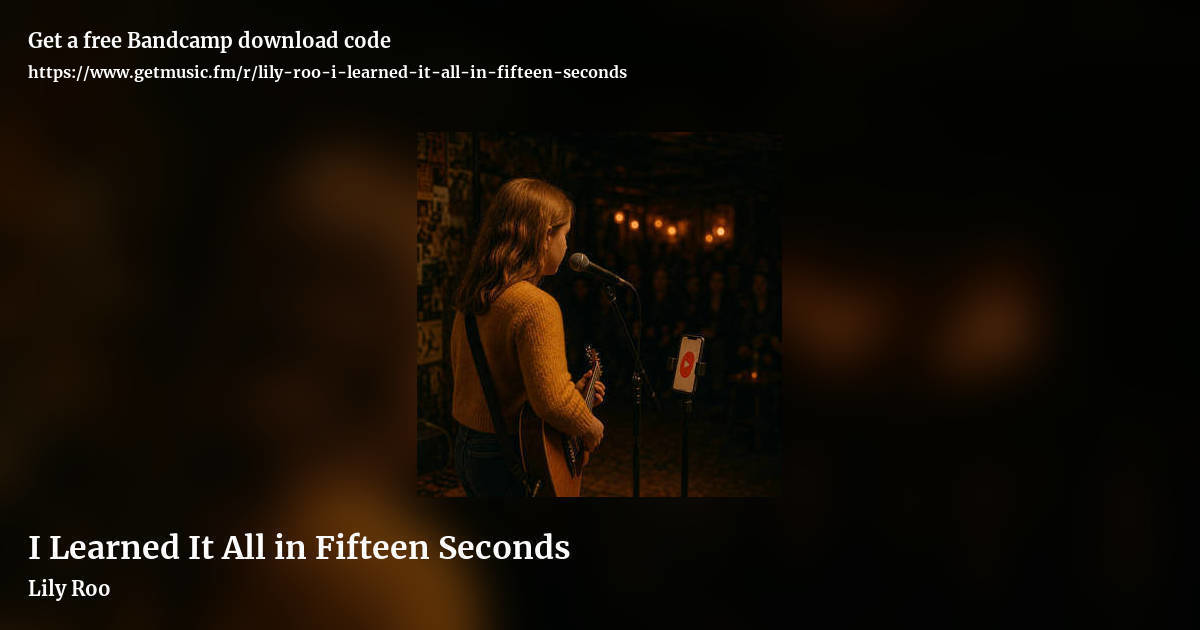 I Learned It All in Fifteen Seconds by Lily Roo, landscape promo share image