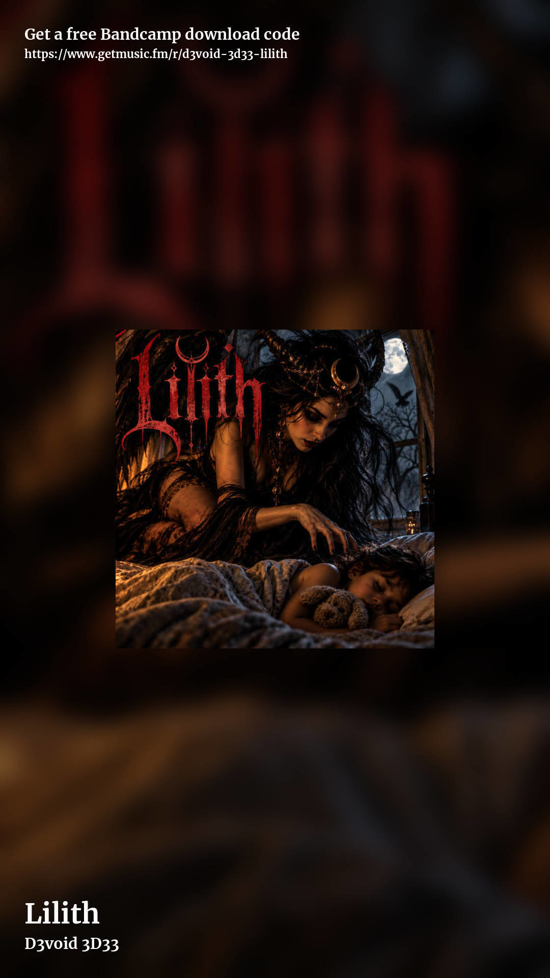 Lilith by D3void 3D33, story promo share image