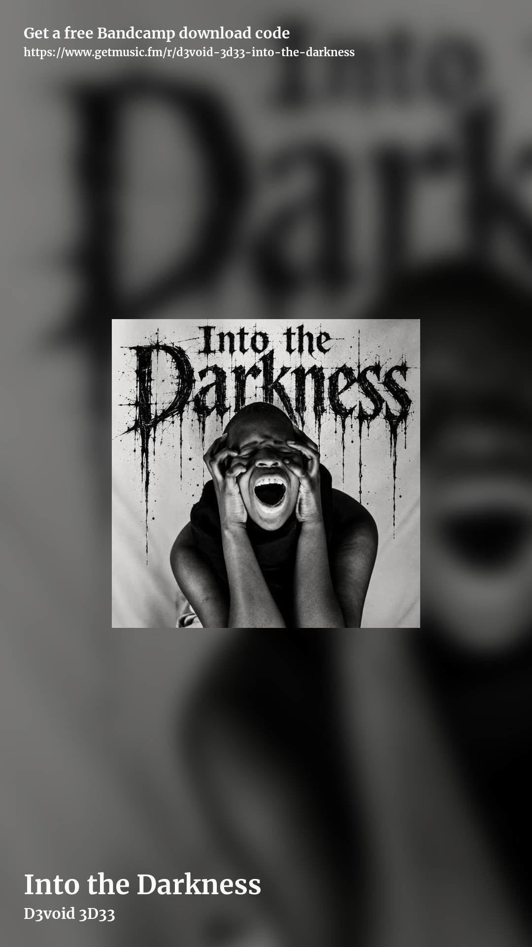 Into the Darkness by D3void 3D33, story promo share image