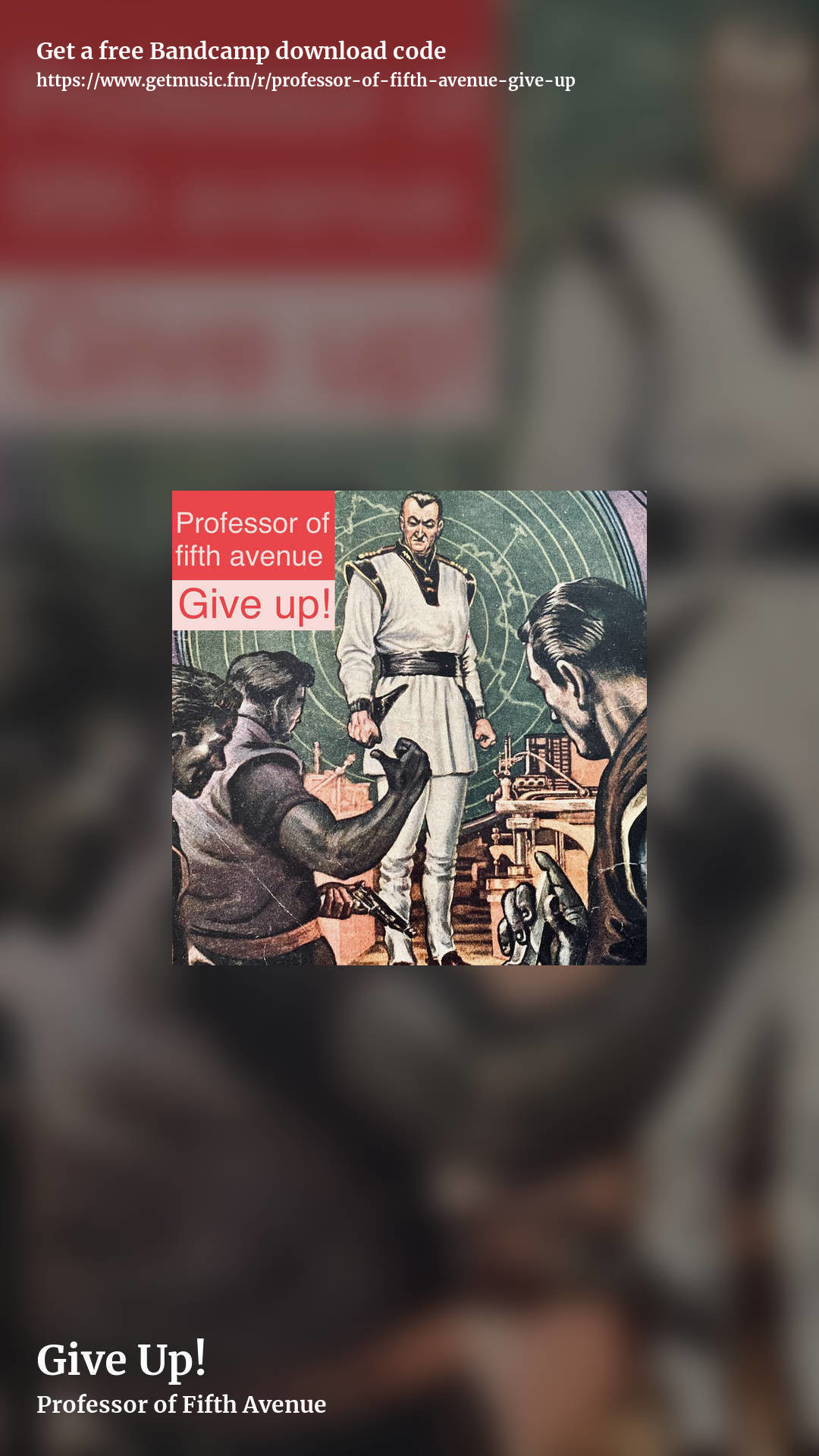 Give Up! by Professor of Fifth Avenue, story promo share image