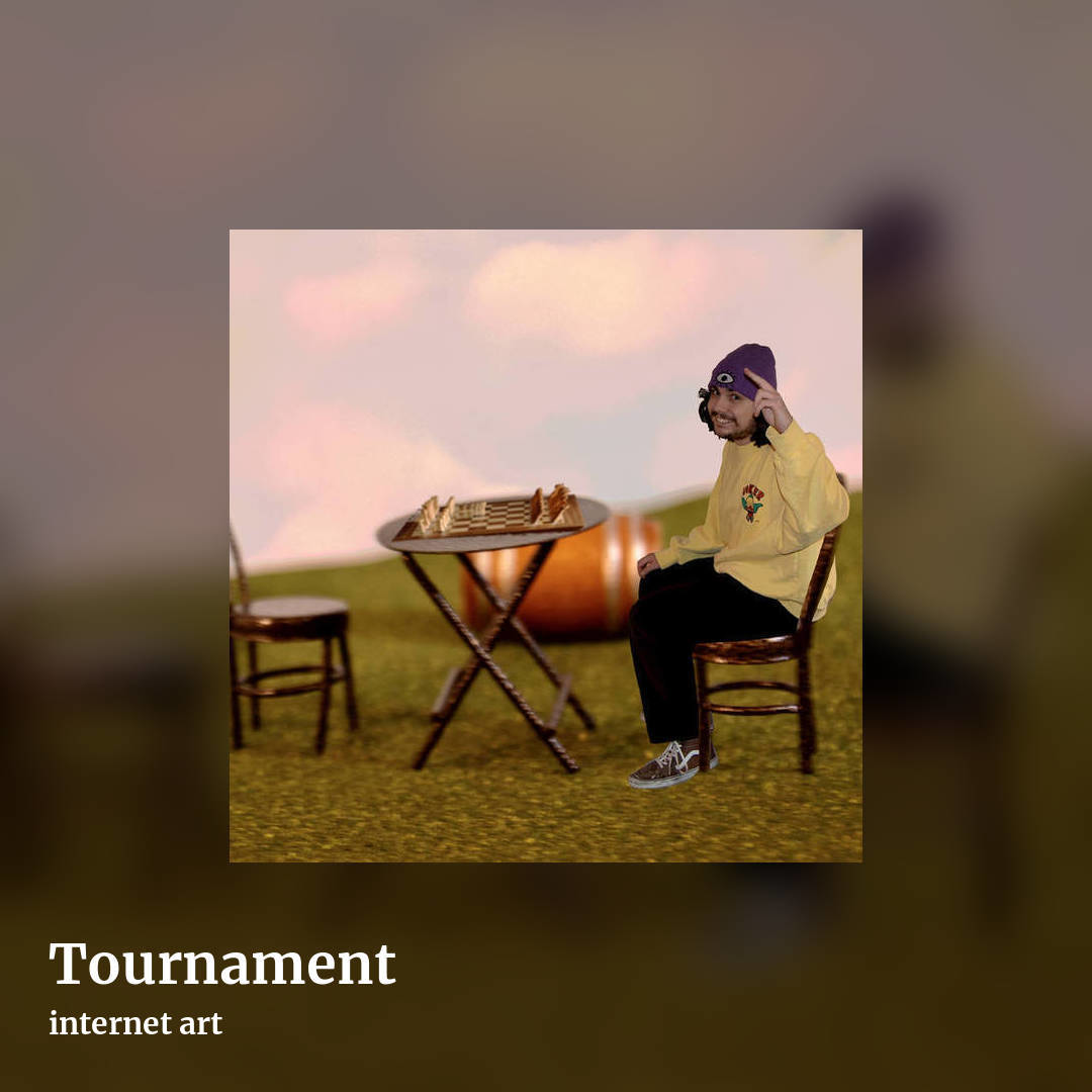 Tournament by internet art, square clean share image