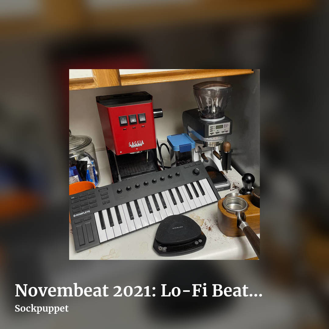 Novembeat 2021: Lo​-​Fi Beats to Grind Coffee To by Sockpuppet, square clean share image