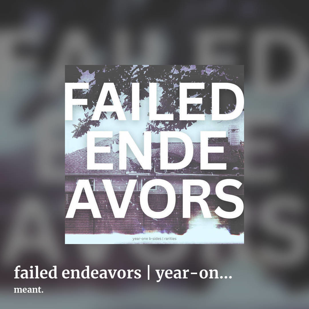 failed endeavors | year​-​one b​-​sides & rarities by meant., square clean share image