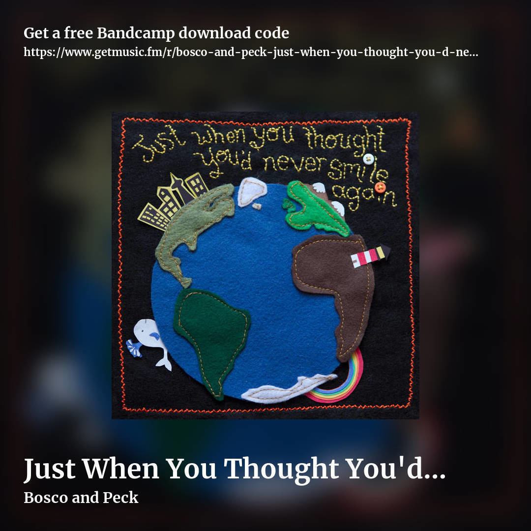 Just When You Thought You'd Never Smile Again by Bosco and Peck, square promo share image