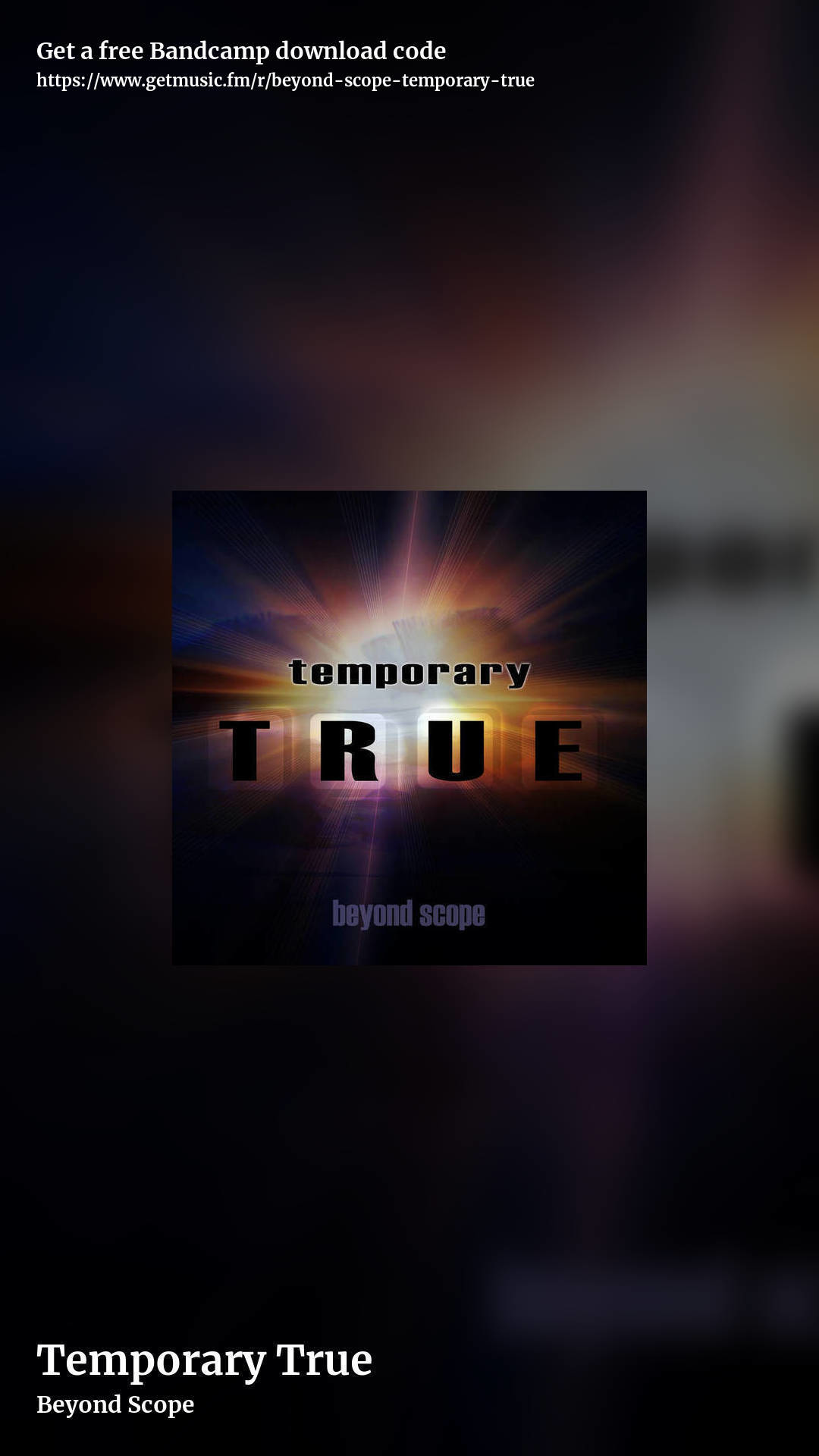 Temporary True by Beyond Scope, story promo share image