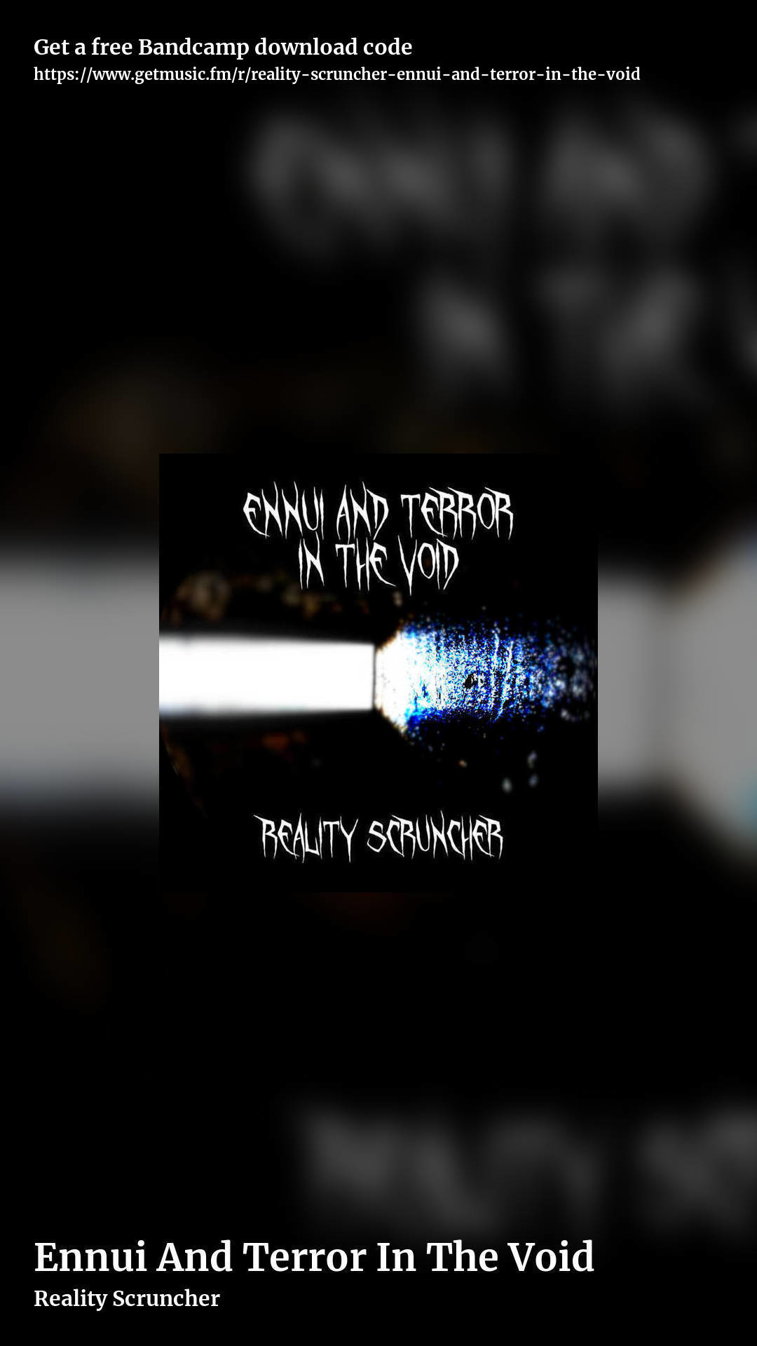 Ennui And Terror In The Void by Reality Scruncher, story promo share image