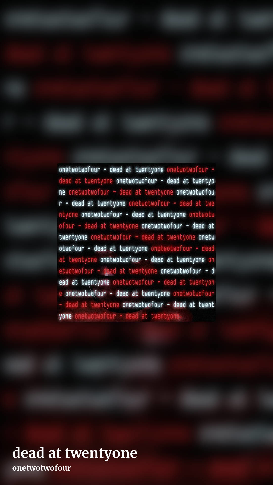 dead at twentyone by onetwotwofour, story clean share image