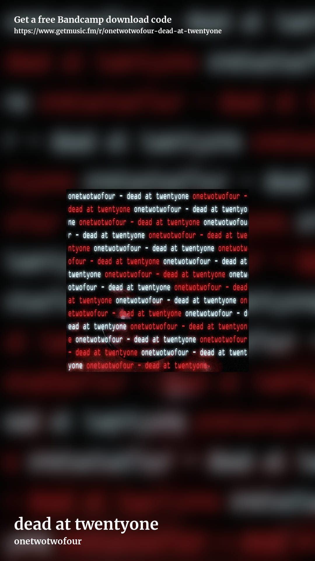 dead at twentyone by onetwotwofour, story promo share image