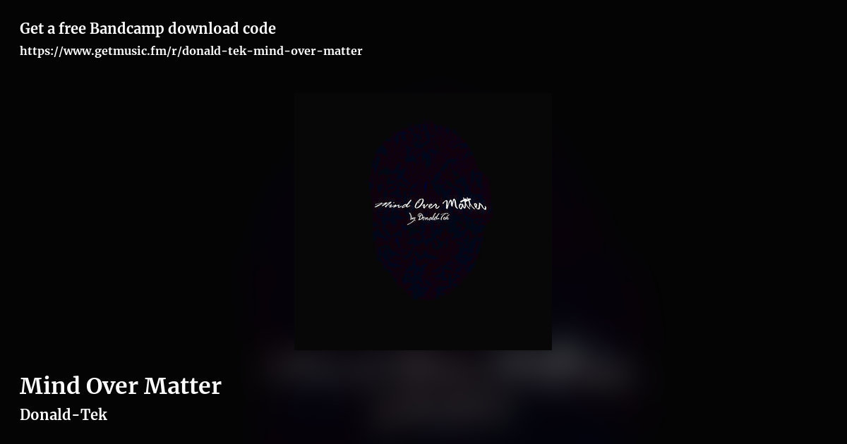 Mind Over Matter by Donald-Tek, landscape promo share image