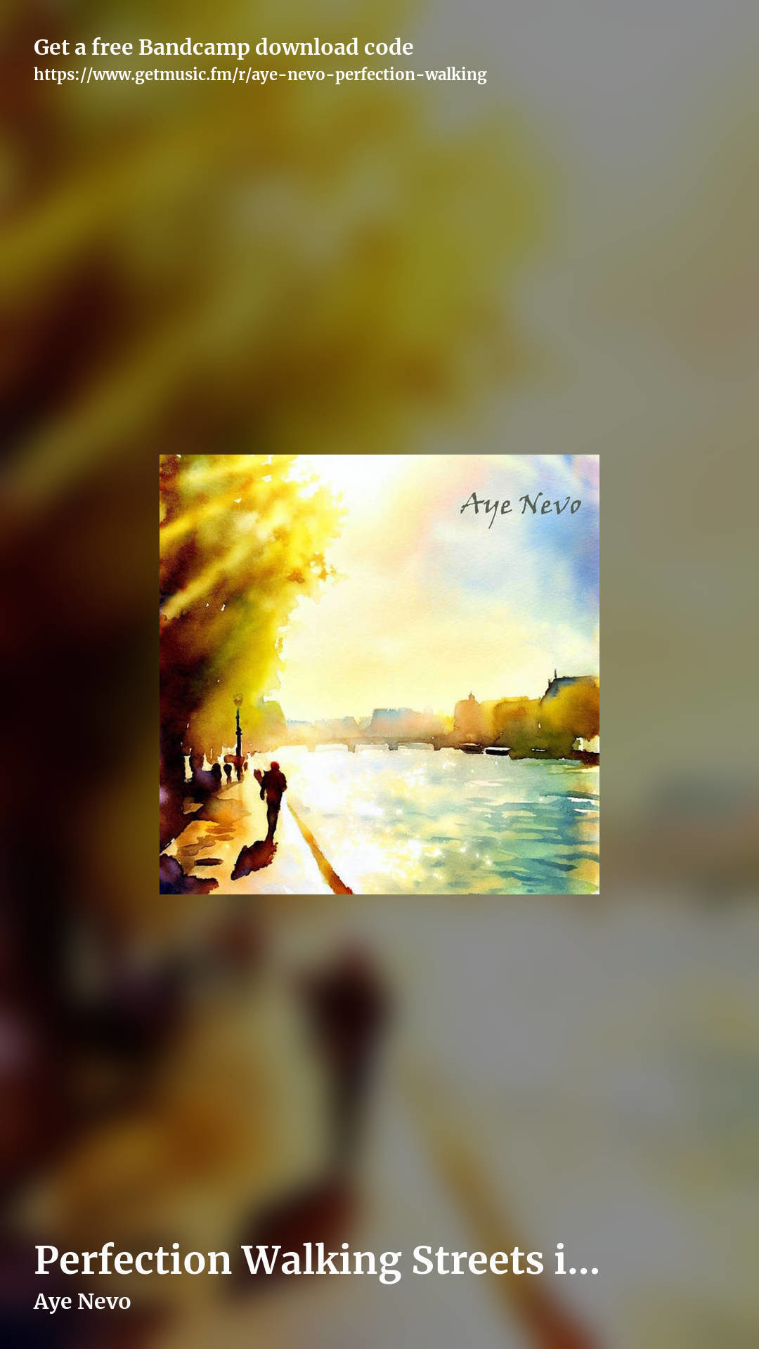 Perfection Walking Streets in the Sun by Aye Nevo, story promo share image