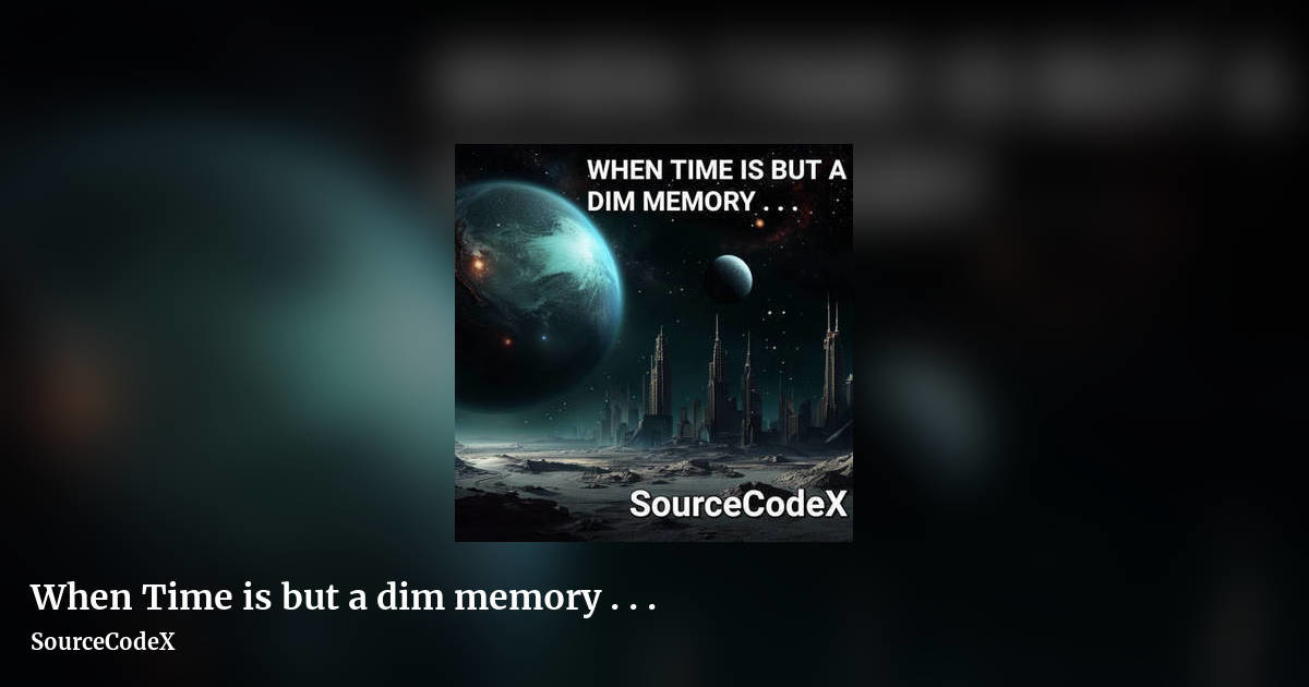 When Time is but a dim memory . . . by SourceCodeX, landscape clean share image