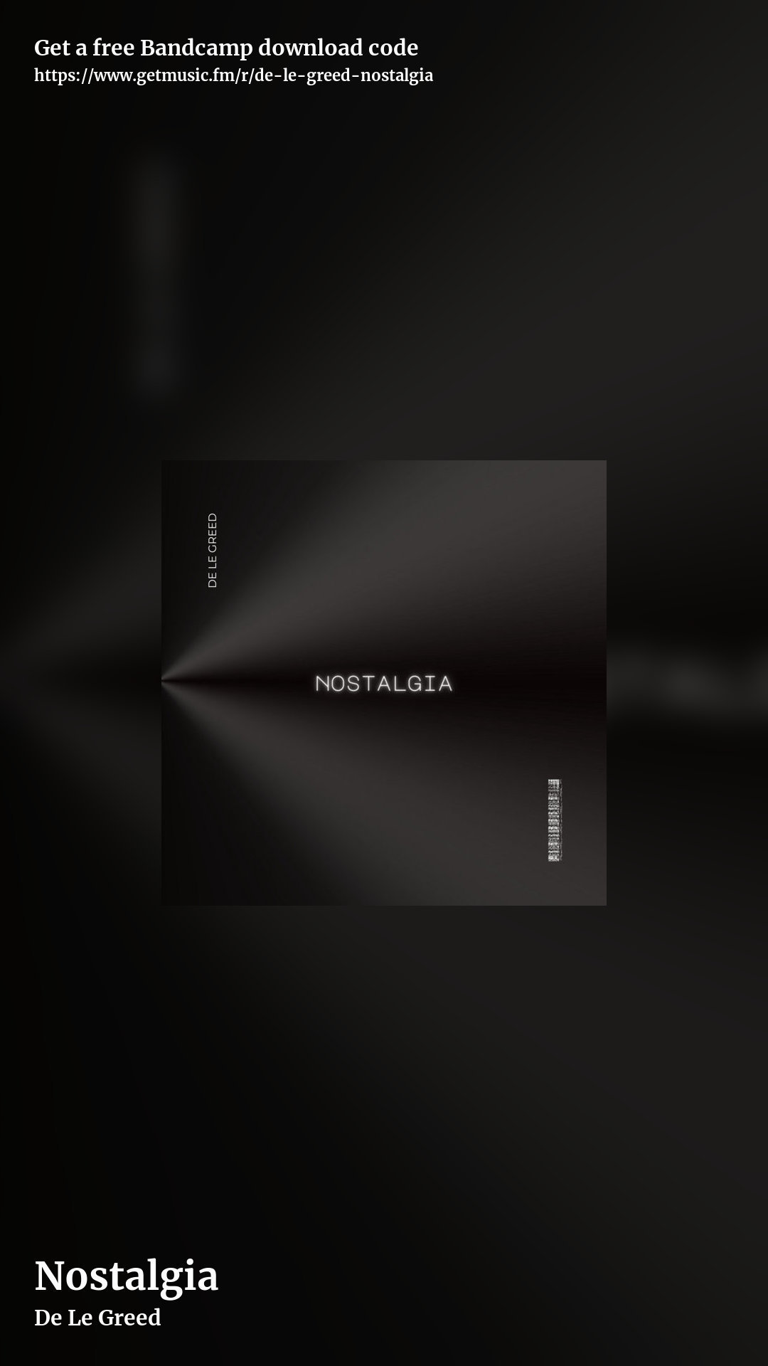Nostalgia by De Le Greed, story promo share image