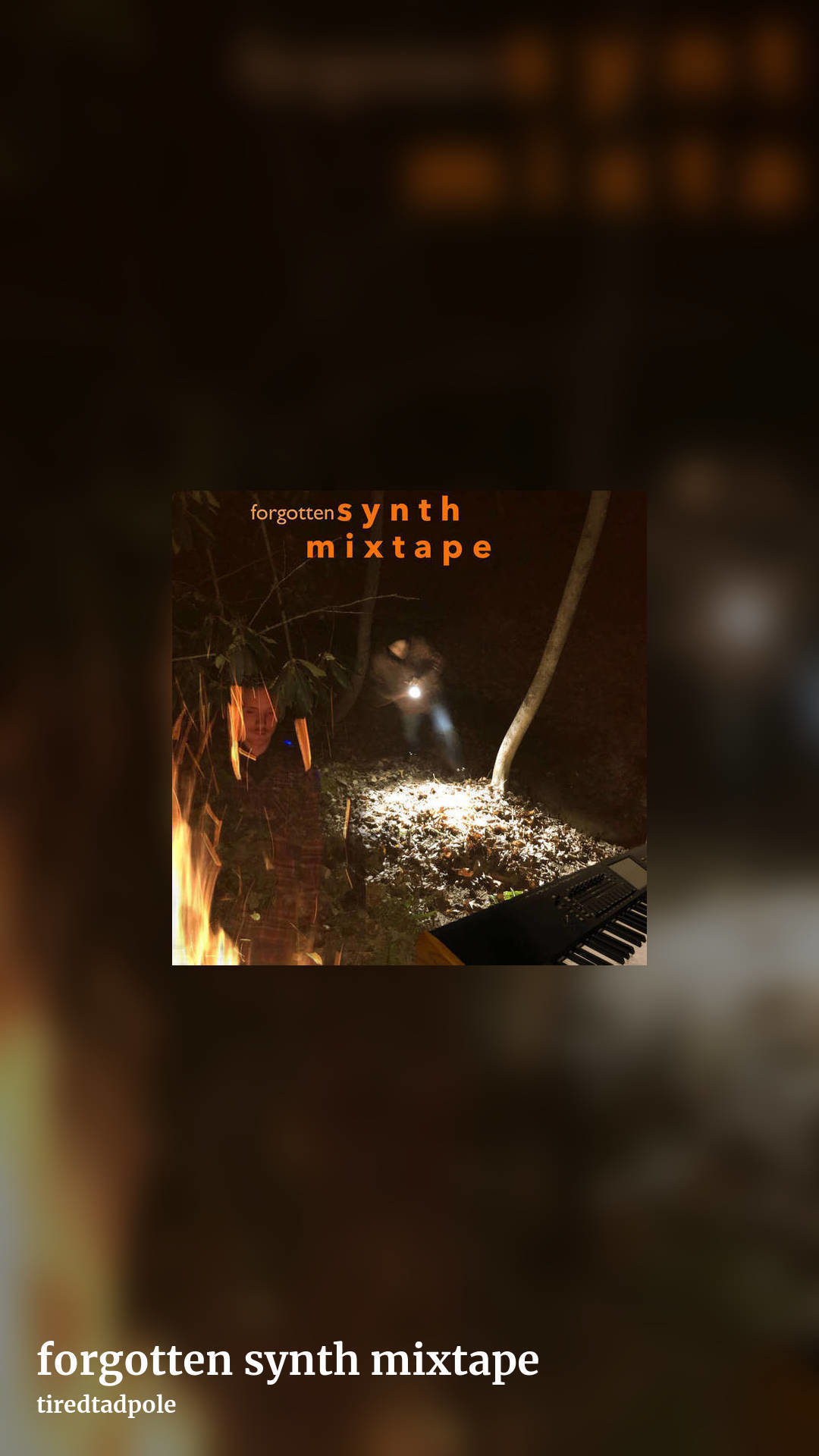 forgotten synth mixtape by tiredtadpole, story clean share image
