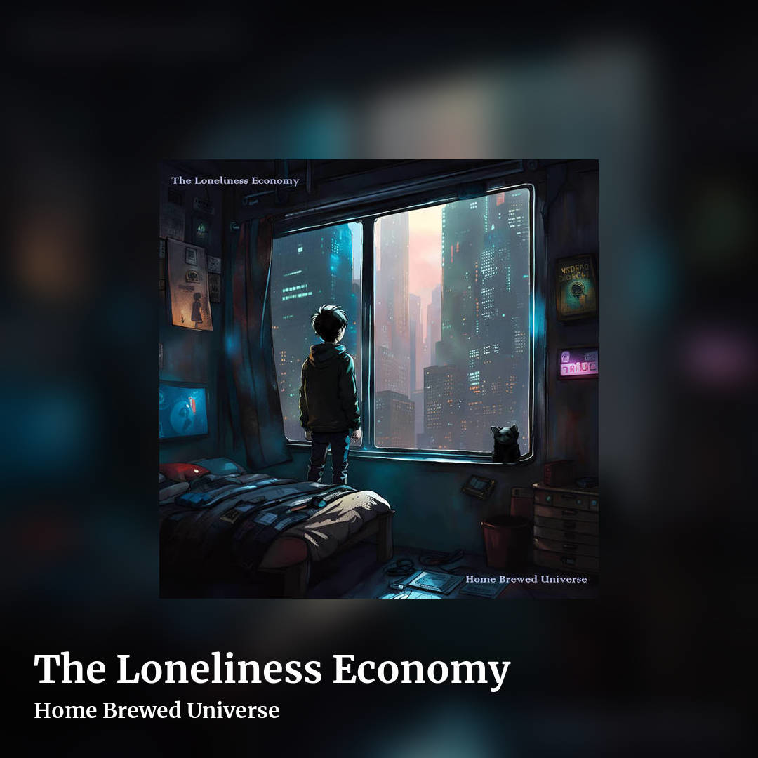 The Loneliness Economy by Home Brewed Universe, square clean share image