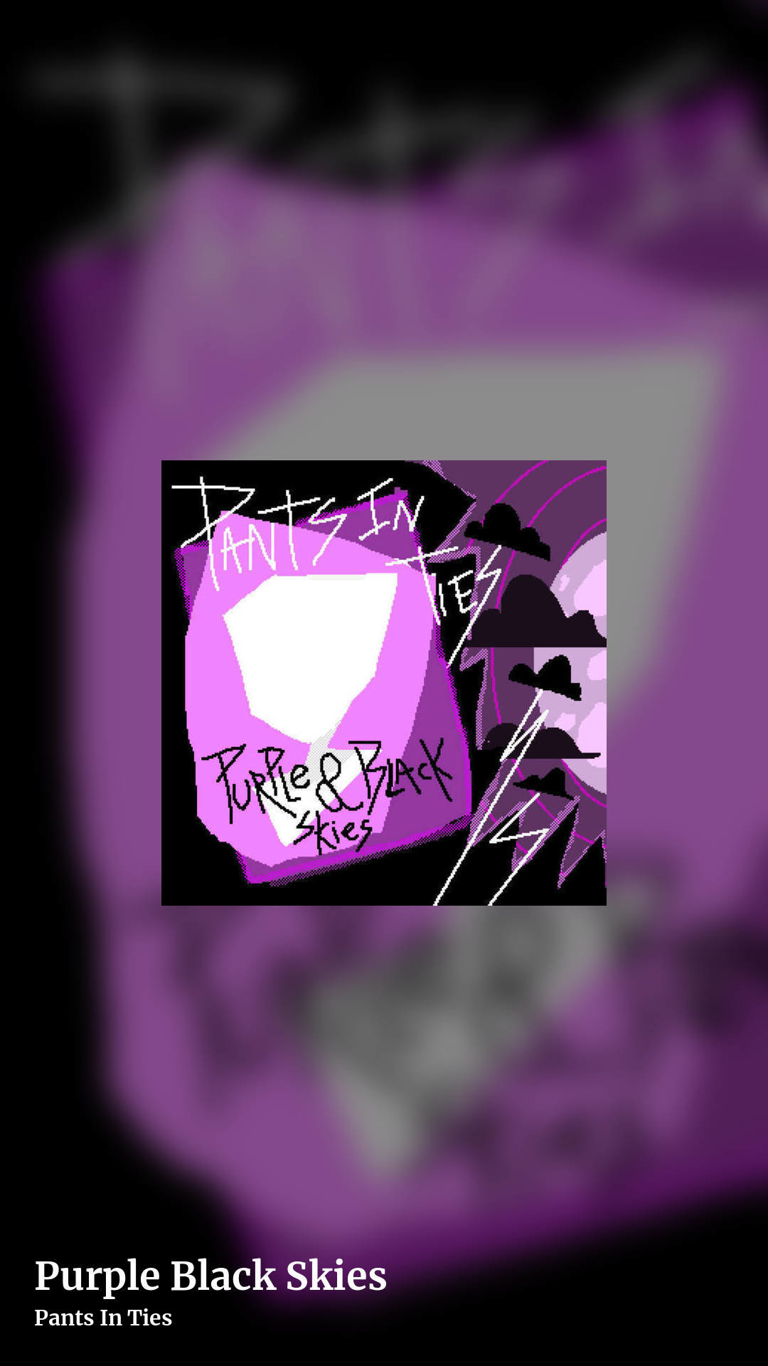 Purple Black Skies by Pants In Ties, story clean share image