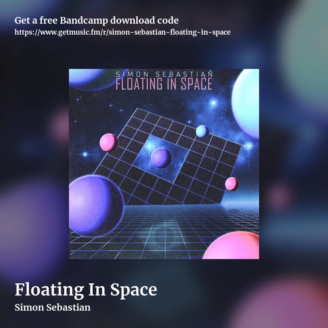 Floating In Space by Simon Sebastian, square promo share image