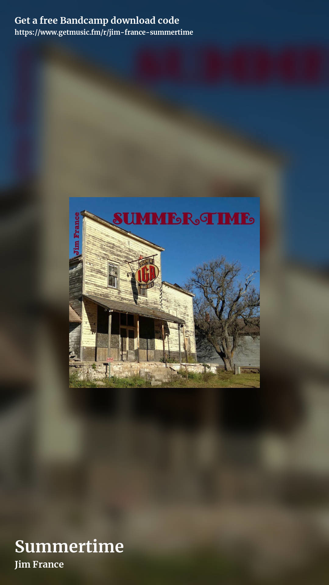 Summertime by Jim France, story promo share image